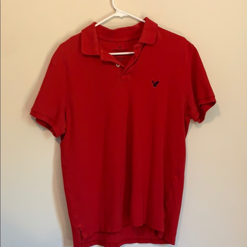 Red American Eagle Polo